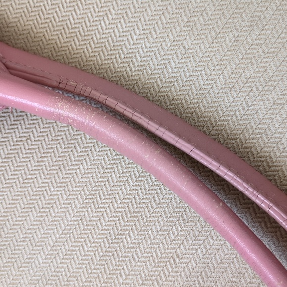 Anthropologie Nest Pink Leather Tote Bag - Picture 6 of 13